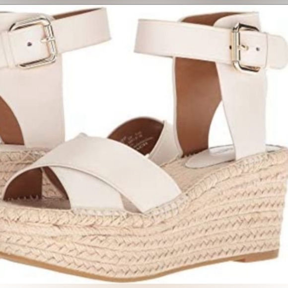 Coach Primrose platform Jute Espadrille Leather Sandal Size 8 - Picture 3 of 11